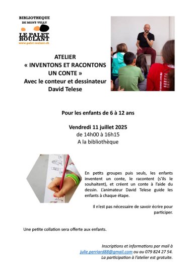 Image Atelier "Inventons et racontons un conte"
